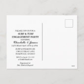 Verloving Paar Partij Antiek Skelet Key RSVP Feestdagenkaart (Achterkant)