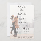 Verloving Photo Inspired De datum opslaan Save The Date (Voorkant)