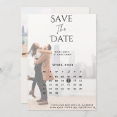 Verloving Photo Inspired De datum opslaan Save The Date (Voorkant / Achterkant)