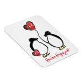 verloving pinguïn gift magnet magneet (Rechterzijde)