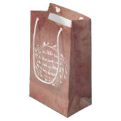 Verloving Quote Gift Bag | Romantische Waterverf Klein Cadeauzakje (Voorkant Gekanteld)
