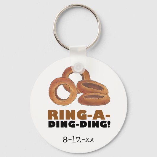 Verloving Ring-a-Ding-Wedding Sleutelhanger (Voorkant)