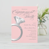 Verloving Ring - Blush | Uitnodiging voor de indie (Staand voorkant)