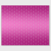 Verloving Ring Bruiloft Heet Roze Verpakkingsdocum Cadeaupapier (Vlak)