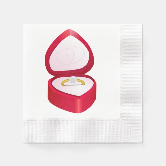Verloving ring clipart servet (Voorkant)
