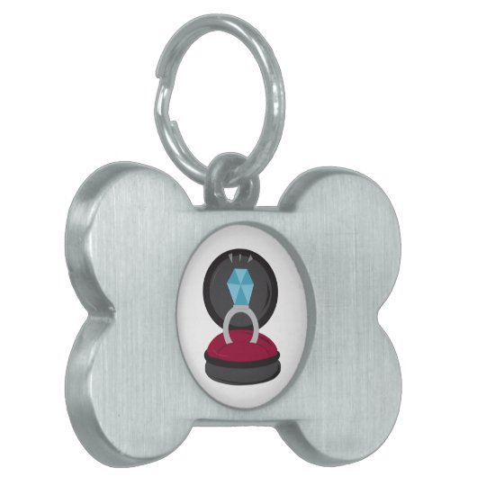 Verloving Ring Huisdieren Naamplaatje (Voorkant Links)