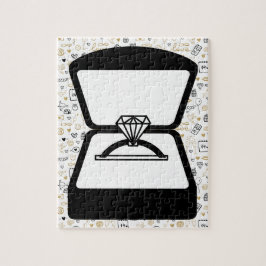 Verloving Ring Jigzaag Puzzle Legpuzzel