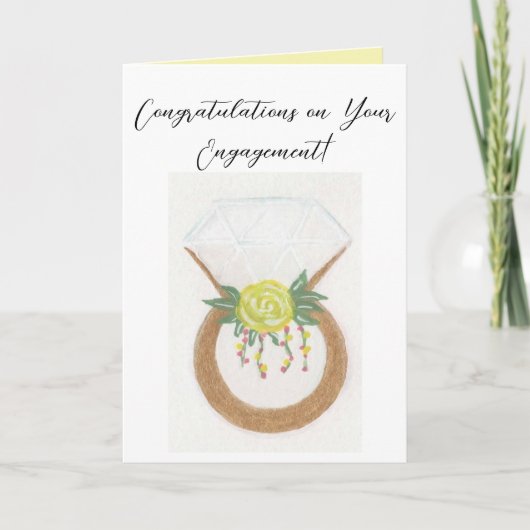 Verloving Ring Kaart (Voorkant)