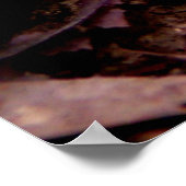 Verloving Ring op een groen eiken lef Poster (Hoek)