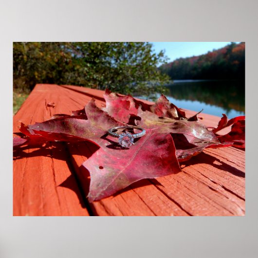 Verloving Ring op een volgend lef Poster (Voorkant)