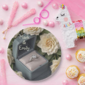 Verloving Ring Papieren Bordje (Feest)