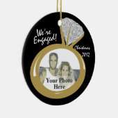 Verloving Ring Photo Keramisch Ornament (Rechts)