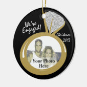 Verloving Ring Photo Keramisch Ornament (Links)