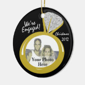 Verloving Ring Photo Keramisch Ornament (Links)