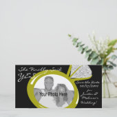 Verloving Ring Photo Save The Date (Staand voorkant)