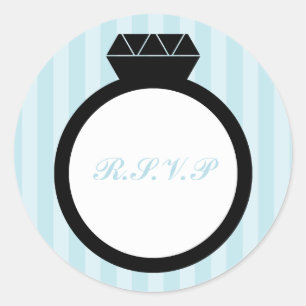 Verloving Ring Wedding Seals Ronde Sticker