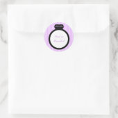 Verloving Ring Wedding Seals Ronde Sticker (Tas)