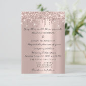 Verloving Roos Gold Blush Drids Blush Blush Kaart (Staand voorkant)