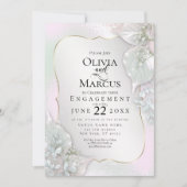 VERLOVING | Roze pittorroze bladeren Kaart (Voorkant)