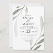 VERLOVING | Sage Green Olive Branch Waterverf Kaart (Voorkant)