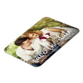 Verloving sparen de Datum Moderne Foto Magneet (Linkerzijde)