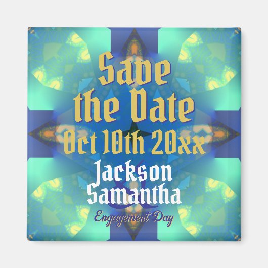 Verloving sparen de Magnet van de Datum (Voorkant)