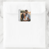 verloving tekst en foto aangepaste Sticker (Tas)