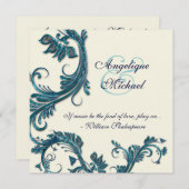 Verloving ter herdenking van de bruinroombruiloft kaart (Voorkant / Achterkant)