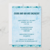 Verloving Tiki Hawaiian Luau Kaart (Achterkant)