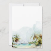 Verloving Tropische beukenpalmen Kaart (Achterkant)