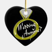 Verloving "Trouw met mij" Keramisch Ornament (Achterkant)