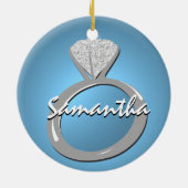 Verloving "Trouw met mij" Keramisch Ornament (Achterkant)