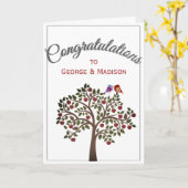 Verloving-/trouwkaart - Gefeliciteerd met... Kaart (Gele Bloem)