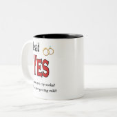 Verloving Tweekleurige Koffiemok (Voorkant links)