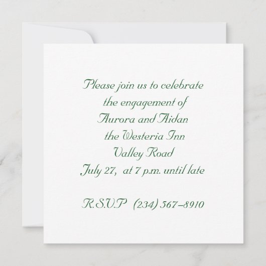 Verloving Uitnodiging (Achterkant)