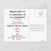 Verloving Uitnodiging Briefkaart (Achterkant)