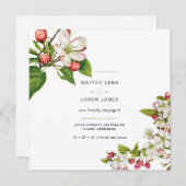 Verloving Uitnodiging (Floral) (Voorkant / Achterkant)