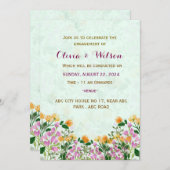 Verloving-uitnodiging Kaart (Voorkant / Achterkant)