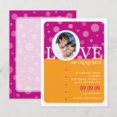 VERLOVING UITNODIGING:: LOVEbubbles 3 Uitnodiging Briefkaart (Voorkant / Achterkant)