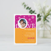 VERLOVING UITNODIGING:: LOVEbubbles 3 Uitnodiging Briefkaart (Staand voorkant)