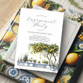 Verloving Uitnodigingen Elegant Alfresco thema