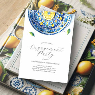 Verloving Uitnodigingen Elegant Alfresco thema