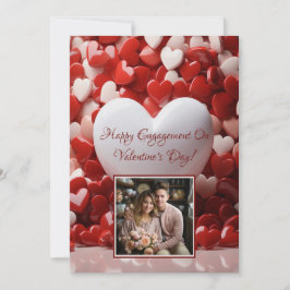 Verloving Valentijnsdag Lovecore gepersonaliseerd Kaart