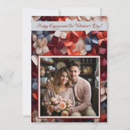Verloving Valentijnsdag Lovecore Gepersonaliseerd Kaart
