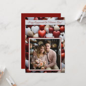 Verloving Valentijnsdag Lovecore Persoonlijke 2 Kaart (Voorkant / Achterkant in situ)