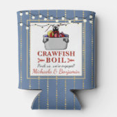 Verloving van Crawfish Seafood Boil Blue Gold Part Blikjeskoeler (Achterkant)