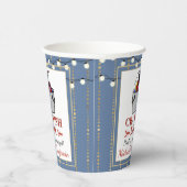 Verloving van Crawfish Seafood Boil Blue Gold Part Papieren Bekers (Rechts)