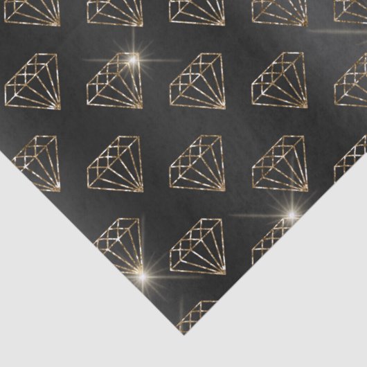 Verloving van de bruine en gouddiamant tissuepapier (Detail)