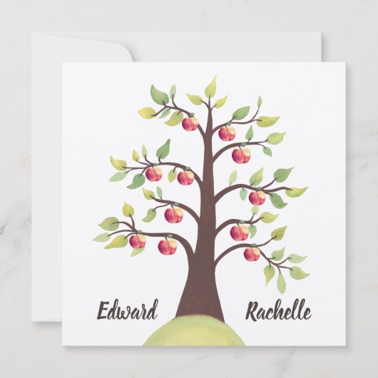 Verloving van de herfst van het voorjaar kaart (Voorkant)