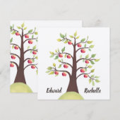 Verloving van de herfst van het voorjaar kaart (Voorkant / Achterkant)